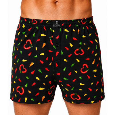 Men's KARLOS boxer shorts, 100% cotton, PAPRIČKY pattern