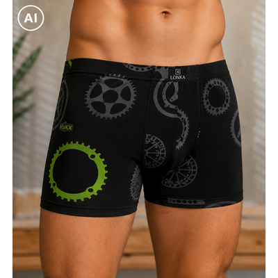 Men's boxer shorts with pictures KEVIN cotton BIKE parts
