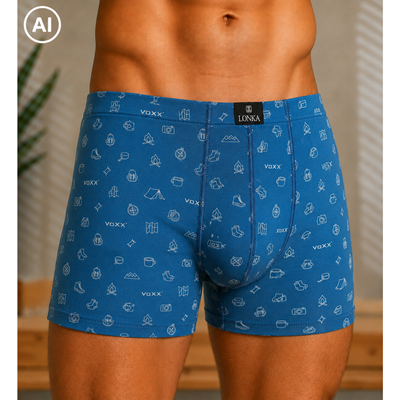Men's boxer shorts with pictures KEVIN cotton KEMP
