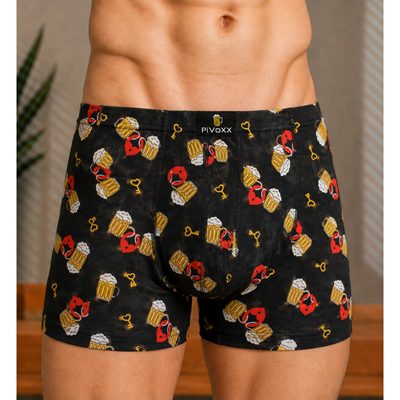 Men's boxer shorts with picture KEVIN cotton BEER LOVE Lonka 121339 2