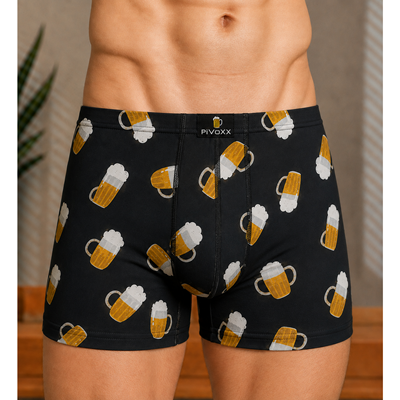 Men's boxer shorts with pictures KEVIN cotton HALF LITRES Lonka 123133 2