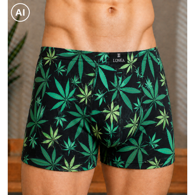 Men's boxer shorts with picture KEVIN cotton HEMP