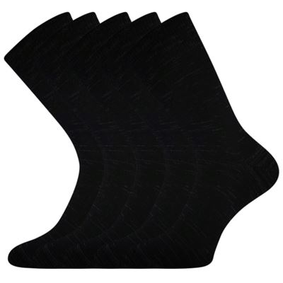 Thick wool socks KLIMAX melange BLACK