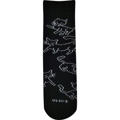 KOČKANA winter wool socks with viscose BLACK