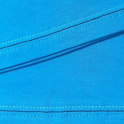 KOFFING short-sleeved pyjamas, blue, large CHECKS