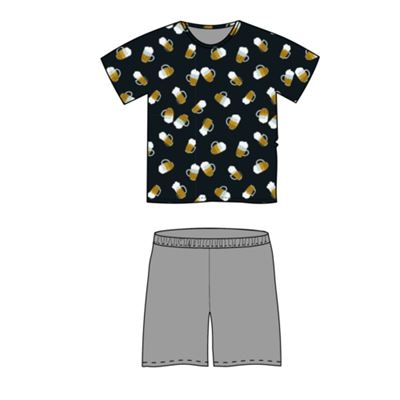 Short-sleeved pyjamas KOFFING large BEER with pint glasses