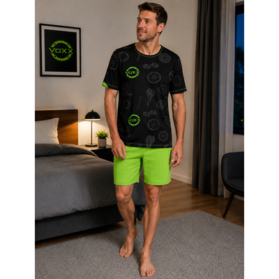KOFFING short-sleeved pyjamas with BIKE details
