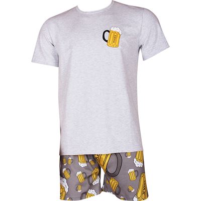 Short-sleeved pyjamas KOFFING large BEER melé