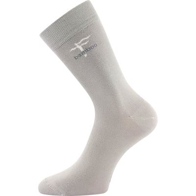 Classic bamboo socks KRISTIÁN thin LIGHT GREY BOMA 123180 2