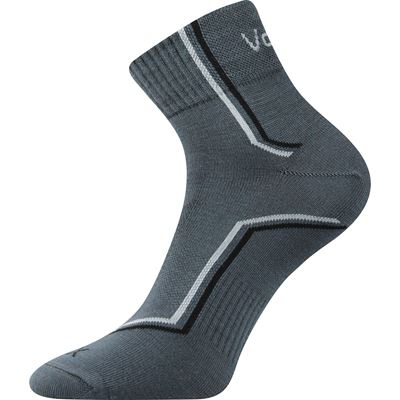 Thin KROTON socks with silver DARK GREY