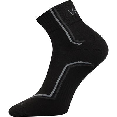 Thin KROTON socks with silver BLACK