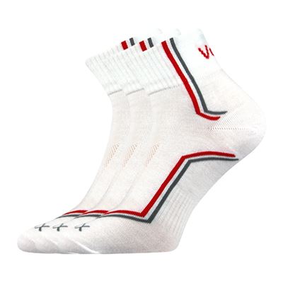 Thin KROTON socks with silver WHITE