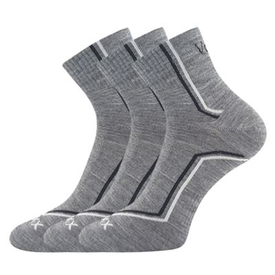 Thin KROTON socks with silver LIGHT GREY