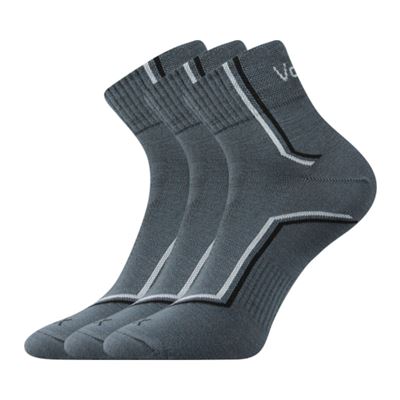 Thin KROTON socks with silver DARK GREY
