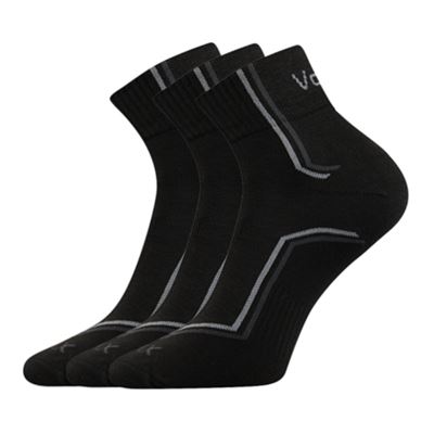 Thin KROTON socks with silver BLACK