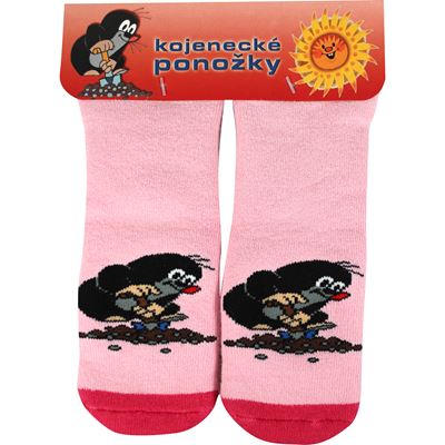 Baby terry socks KRTEČEK picture GIRLS (3 pairs)