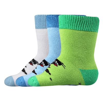 Baby terry socks KRTEČEK picture BOYS (3 pairs)