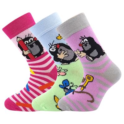 Children's socks KRTEK picture GIRLS (3 pairs)