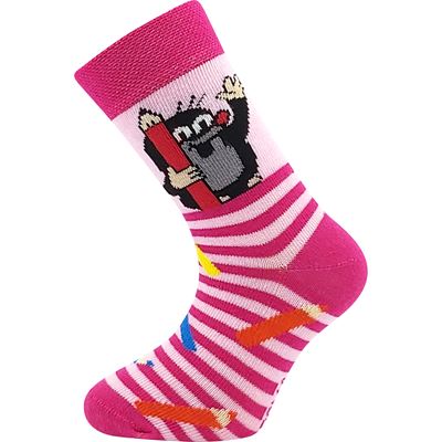 Children's socks KRTEK picture GIRLS (3 pairs)