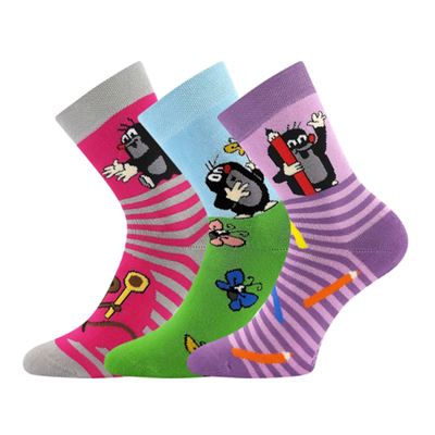 Children's terry socks KRTEK picture girls (3 pairs)