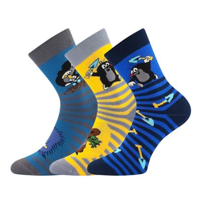 Children's terry socks KRTEK picture boys (3 pairs)