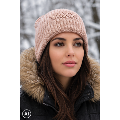 KYRONA women's knitted hat with viscose PINK