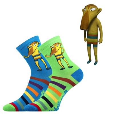 LICHOŽROUTI K children's socks with RAMSES image