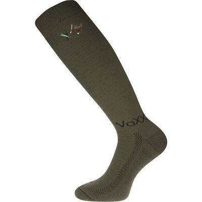LANDER anatomical thermal knee socks, DARK GREEN