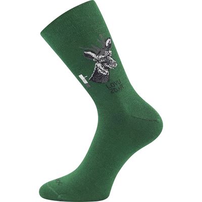 Men's thin socks LASSY dark green with SRNCE image