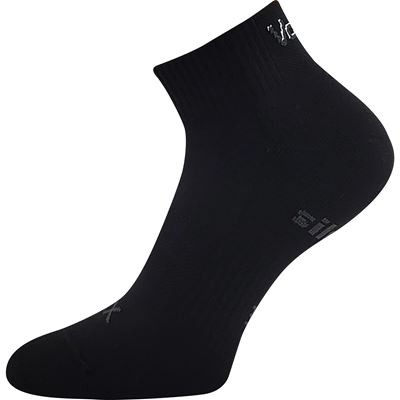 LEGAN short sports socks with silver ions BLACK