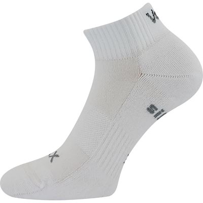 LEGAN short sports socks with silver ions, WHITE
