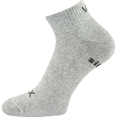 LEGAN short sports socks with silver ions LIGHT GREY MELANGE