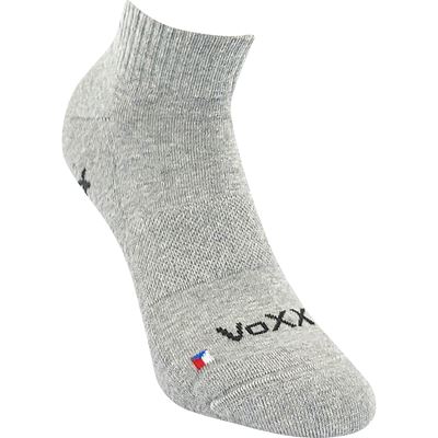 LEGAN short sports socks with silver ions LIGHT GREY MELANGE