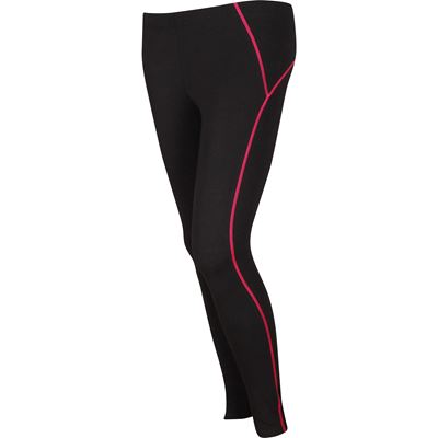 Women's sports leggings LEGÍNY VoXX® black with pink