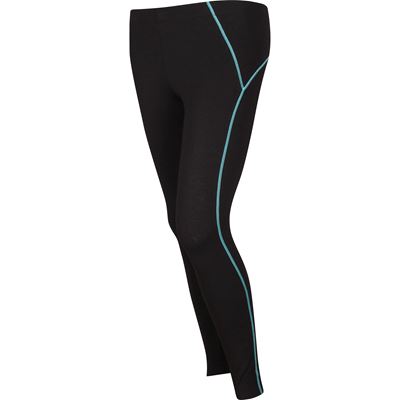 Women's sports leggings LEGÍNY VoXX® black with blue