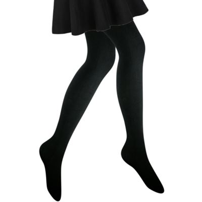 LEONTÝNA women's cotton tights, BLACK