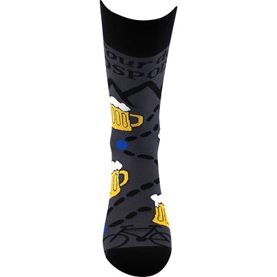 Men's summer socks LETOUR funny with beer motif DESIGN 1