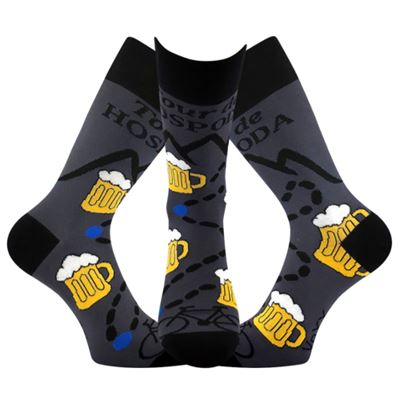 Men's summer socks LETOUR funny with beer motif DESIGN 1 VoXX 127238 3