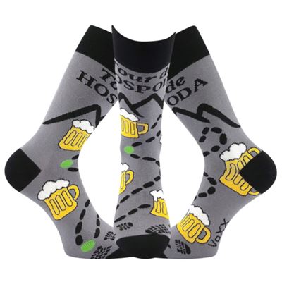 Men's summer socks LETOUR funny with beer motif DESIGN 2 VoXX 127239 3