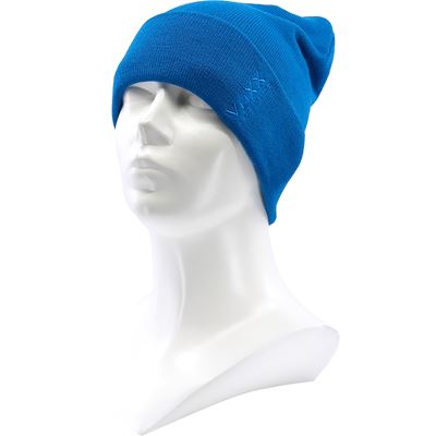 Men's knitted LEVORG cap with turn-up TYRQUOISE