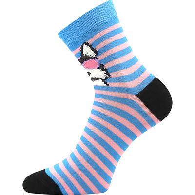 LEY girls' socks with pictures MIX A with dogs (3 pairs)