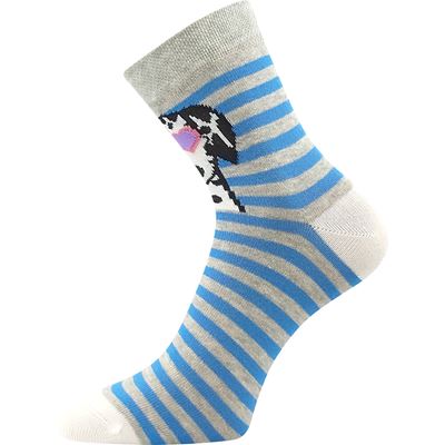 LEY girls' socks with pictures MIX A with dogs (3 pairs)