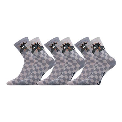 LICHOŽROUTI K children's socks with KUDLA picture