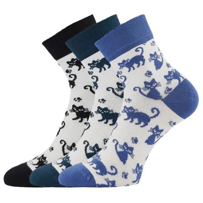 Women's summer socks LILA with cotton MIX B (3 pairs)