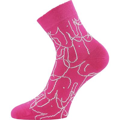 Women's summer socks LILA with cotton MIX D (3 pairs) Lonka 127321 2