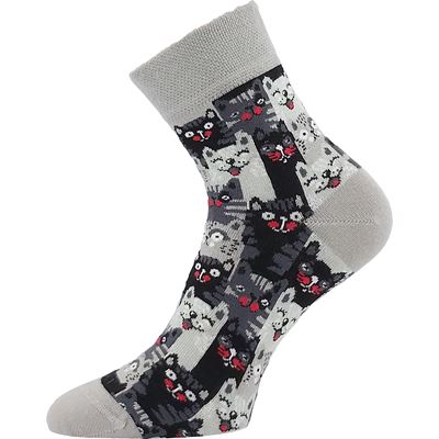 Women's summer socks LILA with cotton MIX E (3 pairs) Lonka 127322 2