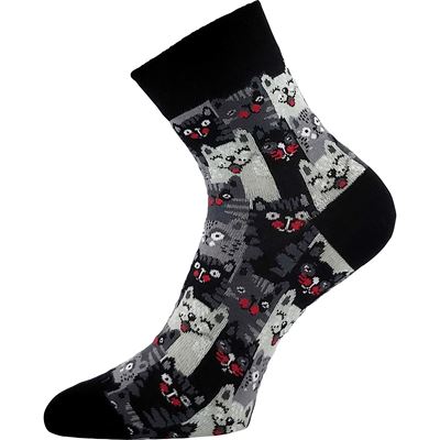 Women's summer socks LILA with cotton MIX E (3 pairs) Lonka 127322 4