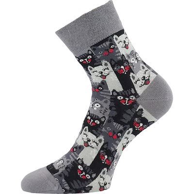 Women's summer socks LILA with cotton MIX E (3 pairs) Lonka 127322 3