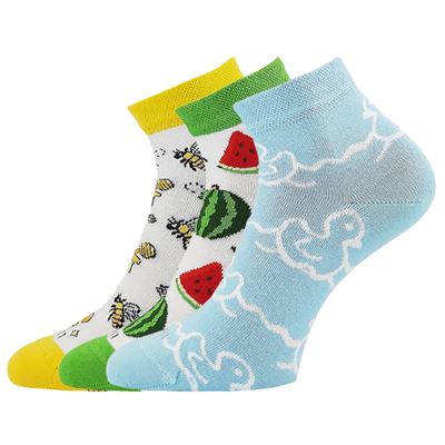 Women's summer socks LIMA with cotton MIX E (3 pairs)