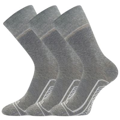 LINEMUL thin leisure socks with linen GREY MELANGE